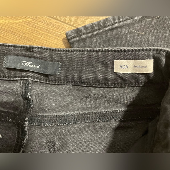 Mavi Jeans Ada Boyfriend Slim Leg Charcoal Gray Women’s Black Pants 25/27 - Picture 4 of 5